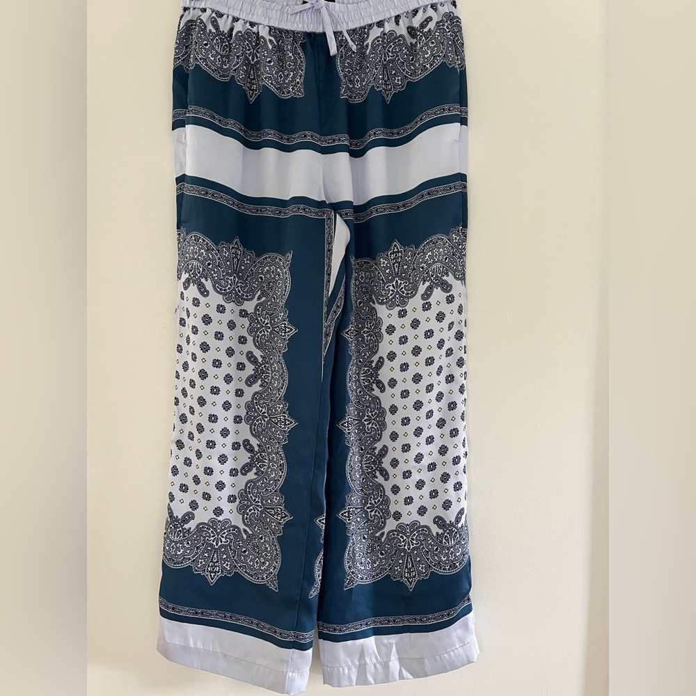 J Crew silk bohemian pant